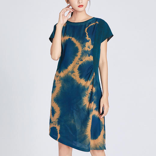 TANGY Collection/天意精品夏季新品莨蔚系列半莨扎染连衣裙 商品图1