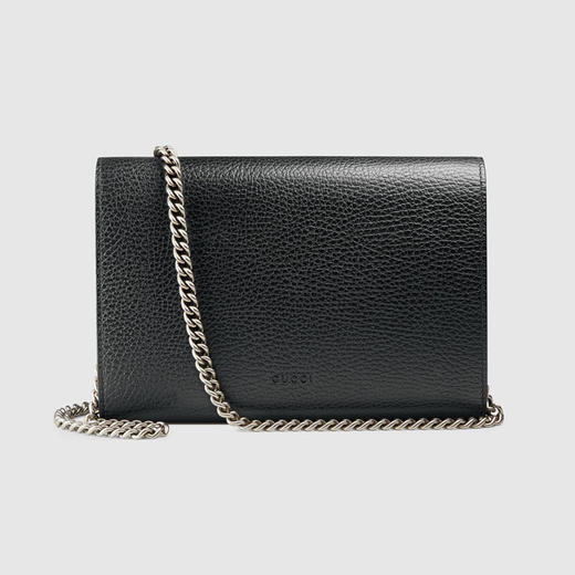 【一】GUCCI 古驰 Dionysus系列女士皮革迷你链条手袋 黑色 401231 CAOGN 8176 商品图2