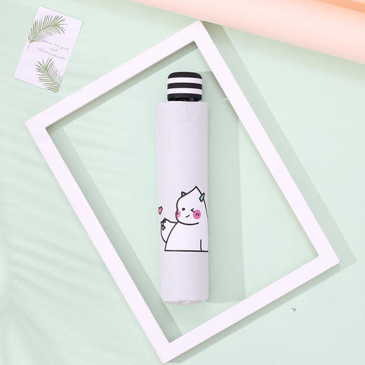 【黑胶太阳伞】折叠创意小清新雨伞居家日用遮阳伞男女晴雨两用 商品图6