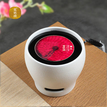 莺歌烧小素白风炉电陶炉煮茶家用茶炉 铁壶银壶泡茶专用陶炉素白风炉 商品图1