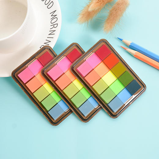 【可撕便利贴纸】居家日用荧光色便签纸便签本指示标记贴 商品图3