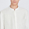 TANGY Collection/天意精品春夏款简约中式男士麻粘长袖立领衬衫 商品缩略图2