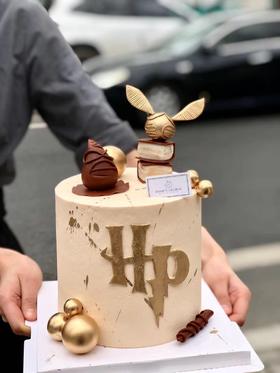 哈利波特翻糖奶油生日蛋糕