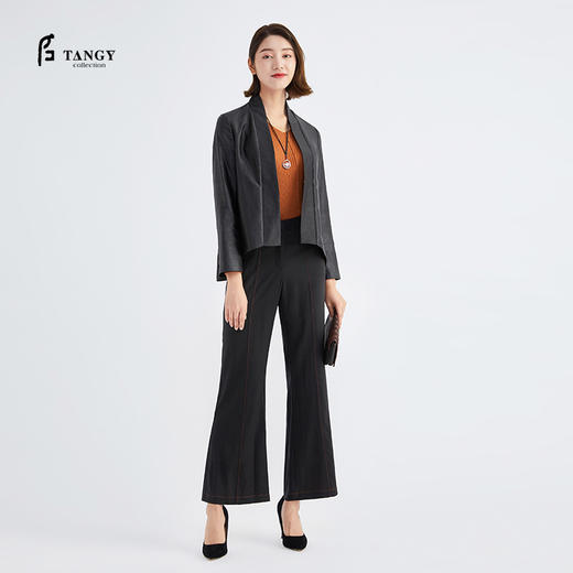 TANGY Collection/天意精品秋冬新品林隐系列中式莨绸开衫 商品图0