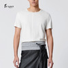 TANGY Collection/天意精品春夏新品棉麻系列男士苎麻拼接休闲T恤 商品缩略图0