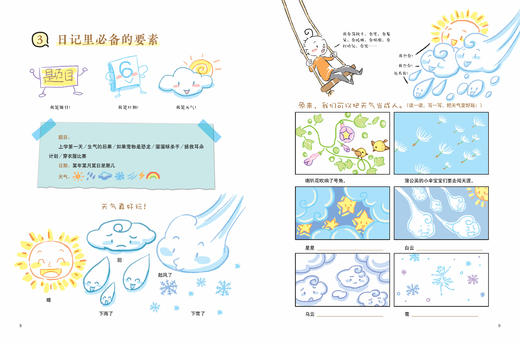 【适合6-12岁】小屁孩创意日记课（全2册）200篇+场景式范文 24类写作技巧 写给小学生的趣味日记入门书！ 商品图5
