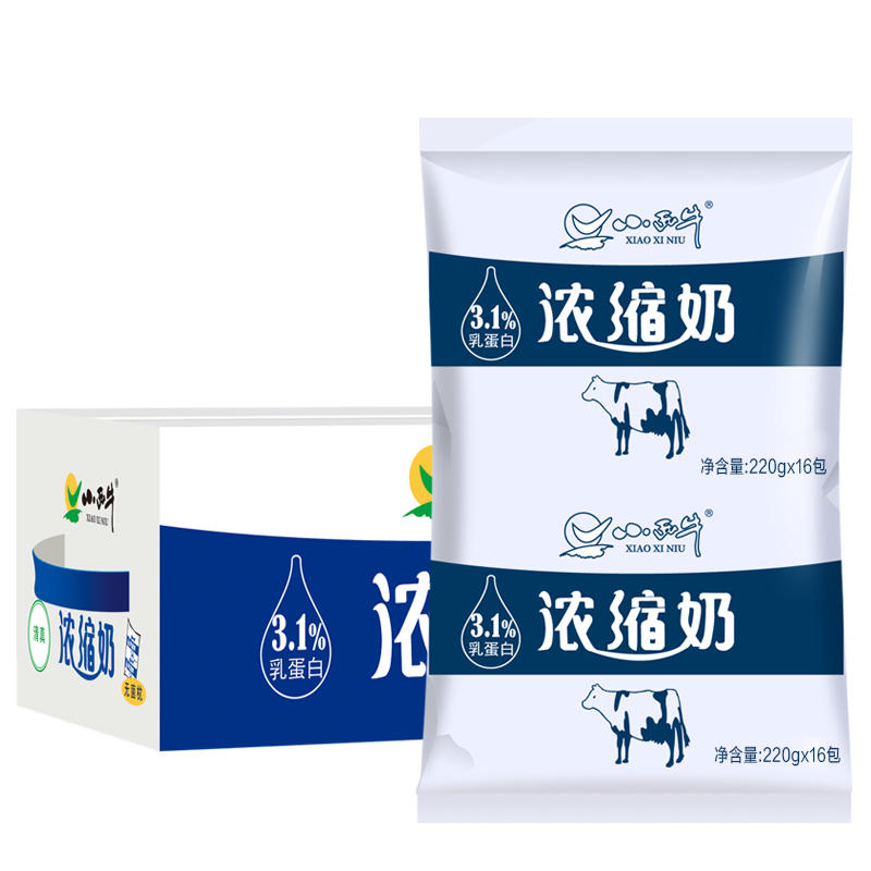 小西牛 青海高原浓缩奶220gx16包