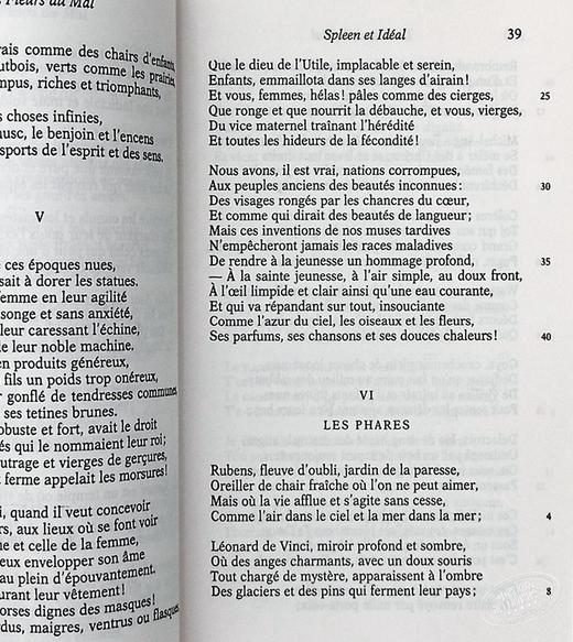 预售 【中商原版】恶之花（法文版） 法文原版 外国诗歌 Les Fleurs du Mal  波德莱尔 商品图6