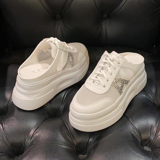 LFGJ 2274   春夏款 时尚懒人包头网纱拖 商品图2