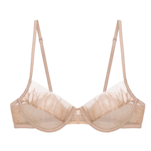 Her Senses｜极织 03-B023-YN  1/2杯 钢圈文胸 [ 黑 / 粉棕 ] 商品图5