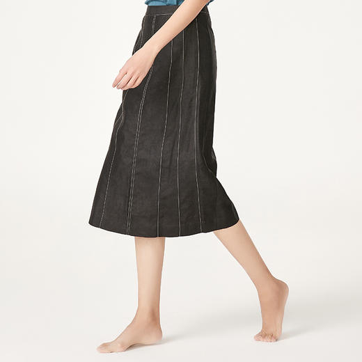 TANGY Collection/天意精品春夏款优雅气质修身百搭真丝莨绸半身裙 商品图2