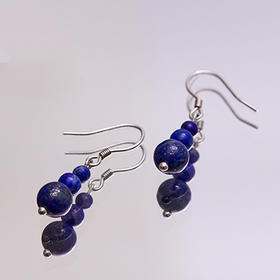 TANGY Collection/天意精品2021年春季新品青金石耳环 925银