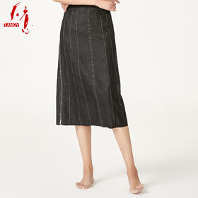 TANGY Collection/天意精品春夏款优雅气质修身百搭真丝莨绸半身裙