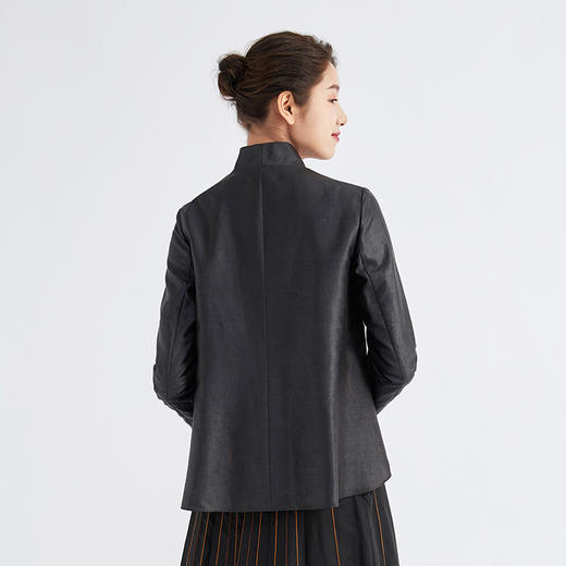 TANGY Collection/天意精品秋冬新品林隐系列中式莨绸开衫 商品图3