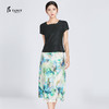 TANGY Collection/天意精品春夏新品手绘印花真丝半身裙 商品缩略图0