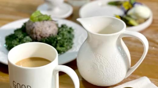 无糖牛奶咖啡，杂粮牦牛肉松饭团，藜麦芦笋鸡蛋沙拉【我用早餐叫醒你-11】 商品图0