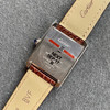 zui高版本 卡地亚TANK坦克系列 新款银色 原装折叠扣 美洲鳄鱼皮 瑞士朗达石英机芯。 商品缩略图7