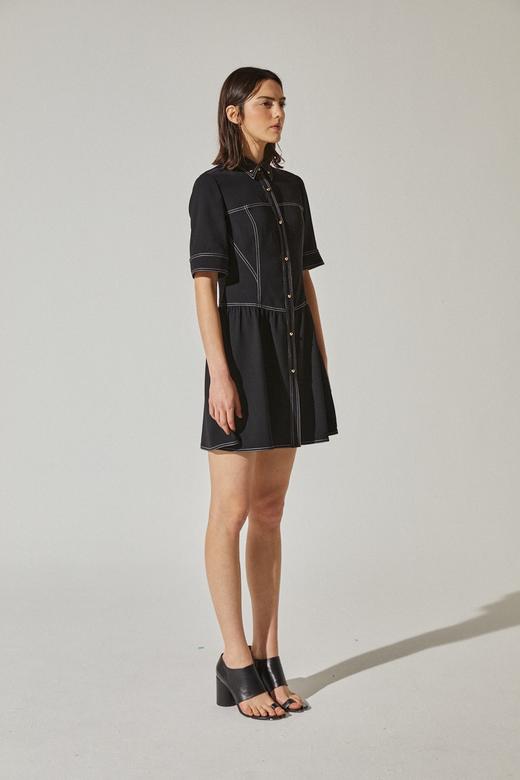 牛仔抹胸衬衫裙 商品图1