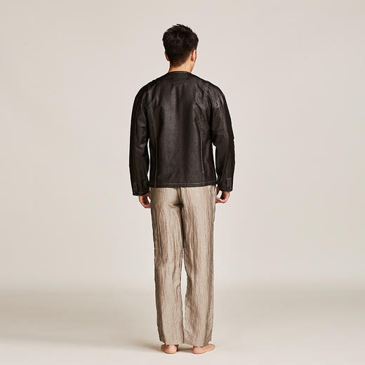 TANGY Collection/天意精品春秋新品香云纱短外套男士线迹莨绸夹克 商品图2