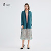 TANGY Collection/天意精品夏季新品芦野系列弹力羊毛呢拼莨外套 商品缩略图0