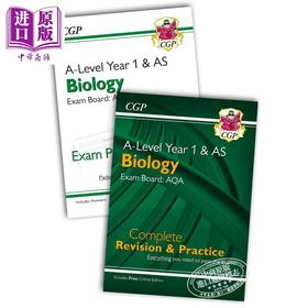 Complete Revision and Exam Practice A-Level Biology AQA Year 1 AS生物备考套装两册 含电子版+答案