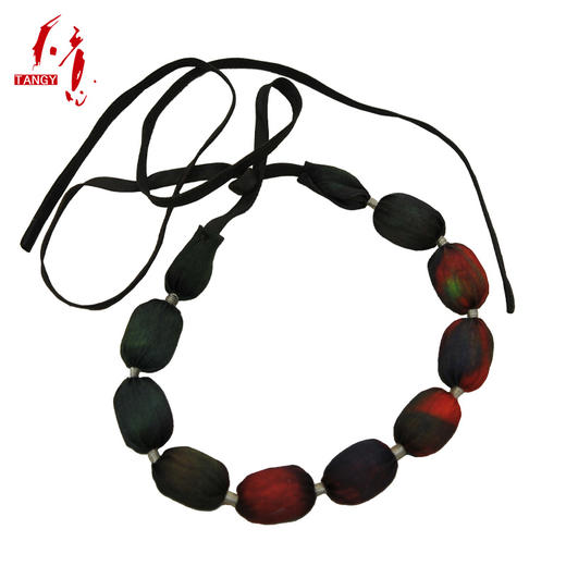 TANGY Collection/天意精品民族风莨绸木珠项链 商品图0