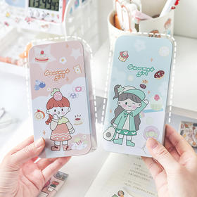 【桌面双层收纳盒 两个装】学生化妆品首饰大容量储物盒收纳整理文具盒