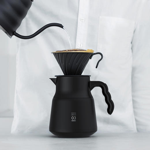 【HARIO】V60不锈钢保温咖啡壶真空隔热水壶波浪状手柄VHSN 商品图3