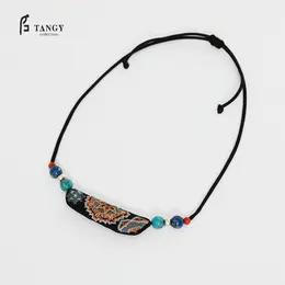 TANGY Collection/天意莨绸绣花项链 商品图0