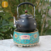 莺歌烧珐琅彩超莲花纹煮茶家用茶炉台式小型泡茶炉静音非电磁电陶炉 商品缩略图4