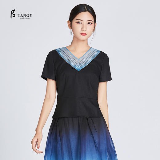 TANGY Collection/天意弹力莨柯纱上衣 商品图2