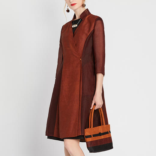 TANGY Collection天意精品2021年春季新品雾绯系列柯纱莨绸外套 商品图3