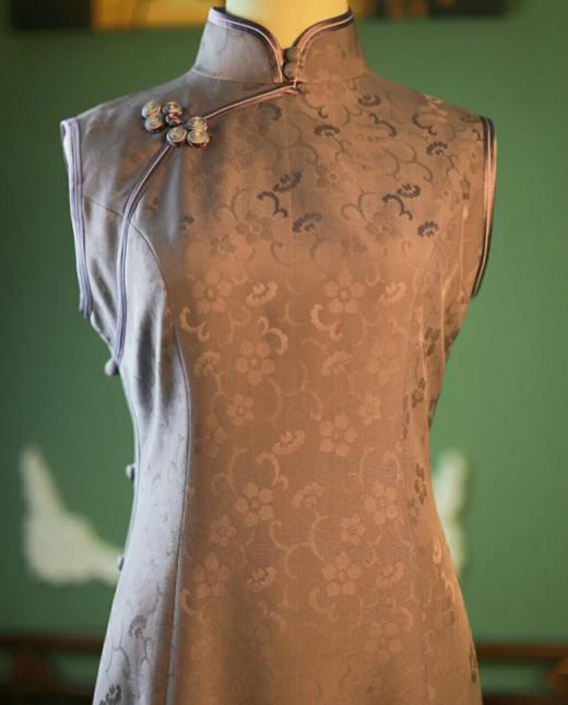 荷言HEYEN·梧桐紫 梅花纹路的罗 商品图2