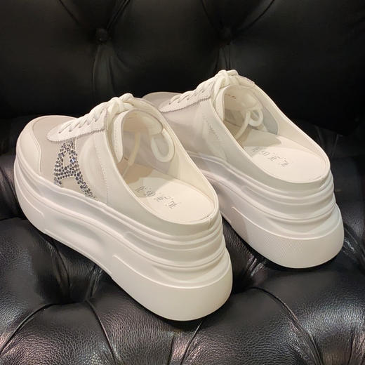 LFGJ 2274   春夏款 时尚懒人包头网纱拖 商品图3