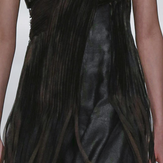 TANGY Collection/天意精品走秀款禾雀花系列流苏片珠柯纱礼服裙 商品图3