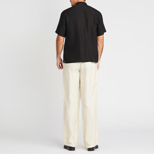 TANGY Collection/天意精品2021年春夏新品原创落肩袖莨绸短袖衬衫 商品图2