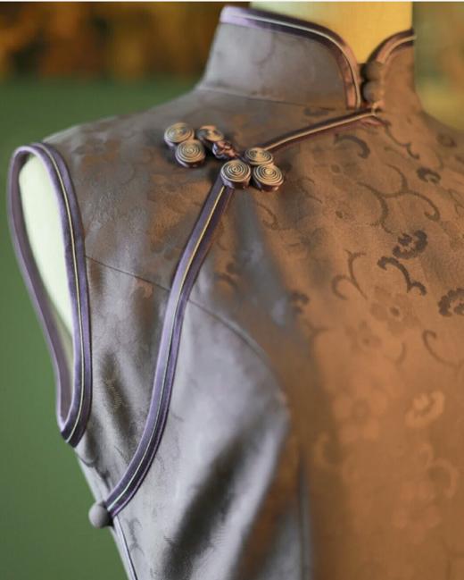 荷言HEYEN·梧桐紫 梅花纹路的罗 商品图4