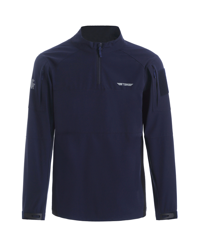 冬蛙服-长袖上衣-高弹力-宝蓝