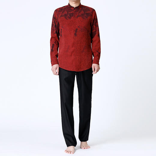 TANGY Collection/天意精品春夏新品桑波缎纹理男士莨绸宽松休闲裤 商品图1