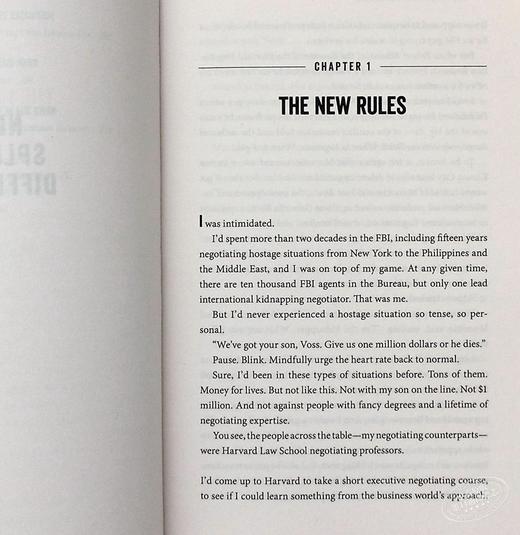 【中商原版】 掌控谈话 解决问题的关键技能 Never Split the Difference 英文原版 Chris Voss 商品图4