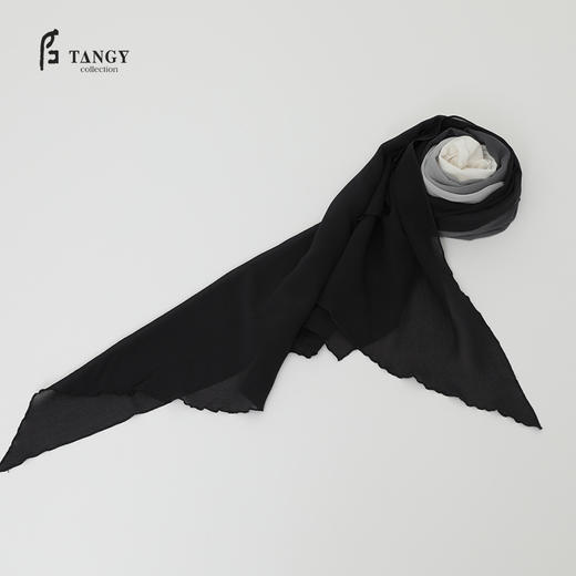 TANGY Collection/天意精品春夏款聖光系列真丝乔其吊染长丝巾 商品图0