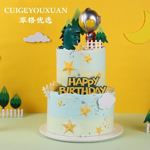 奥特曼儿童生日蛋糕（一个怪兽） 商品图1