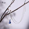 TANGY Collection/天意精品设计师原创银饰镶嵌青花瓷锁骨链 商品缩略图0