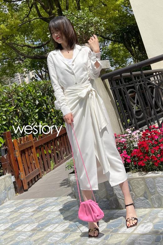 westory高跟鞋女2021年夏季新款经典款时髦胶片凉鞋W21BG60871 商品图2