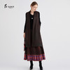 TANGY Collection/天意精品秋冬新品繁华系列丝毛莨长马甲 商品缩略图0