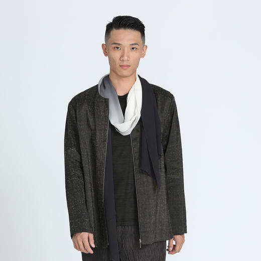 TANGY Collection/天意新品春秋款柞丝莨男士休闲夹克休闲外套 商品图1