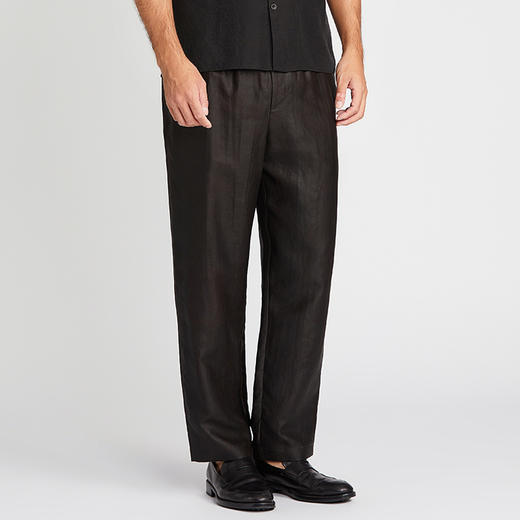 TANGY Collection/天意精品2021年春夏新品经典版型男士莨绸休闲裤 商品图4