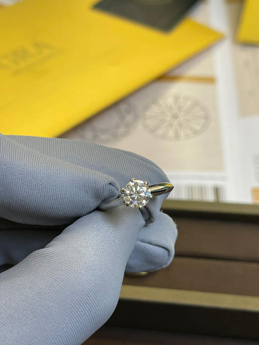 蒂夫尼六爪钻戒💍1克拉（莫桑钻，带证书） 商品图6