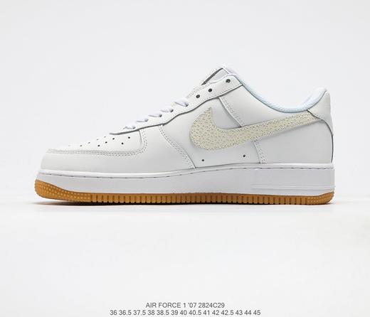 耐克Nike Air Force Low 1’07"Reflective White"空军一号经典低帮百搭休闲运动板鞋“皮革米白全息3M” 商品图0