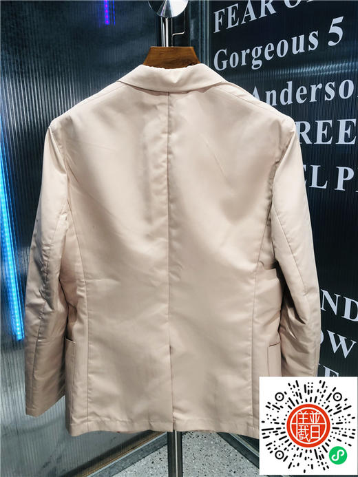 休闲西装 米白色  内衬红色   男装 商品图1